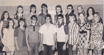 Dr. McVey's class photo from high school