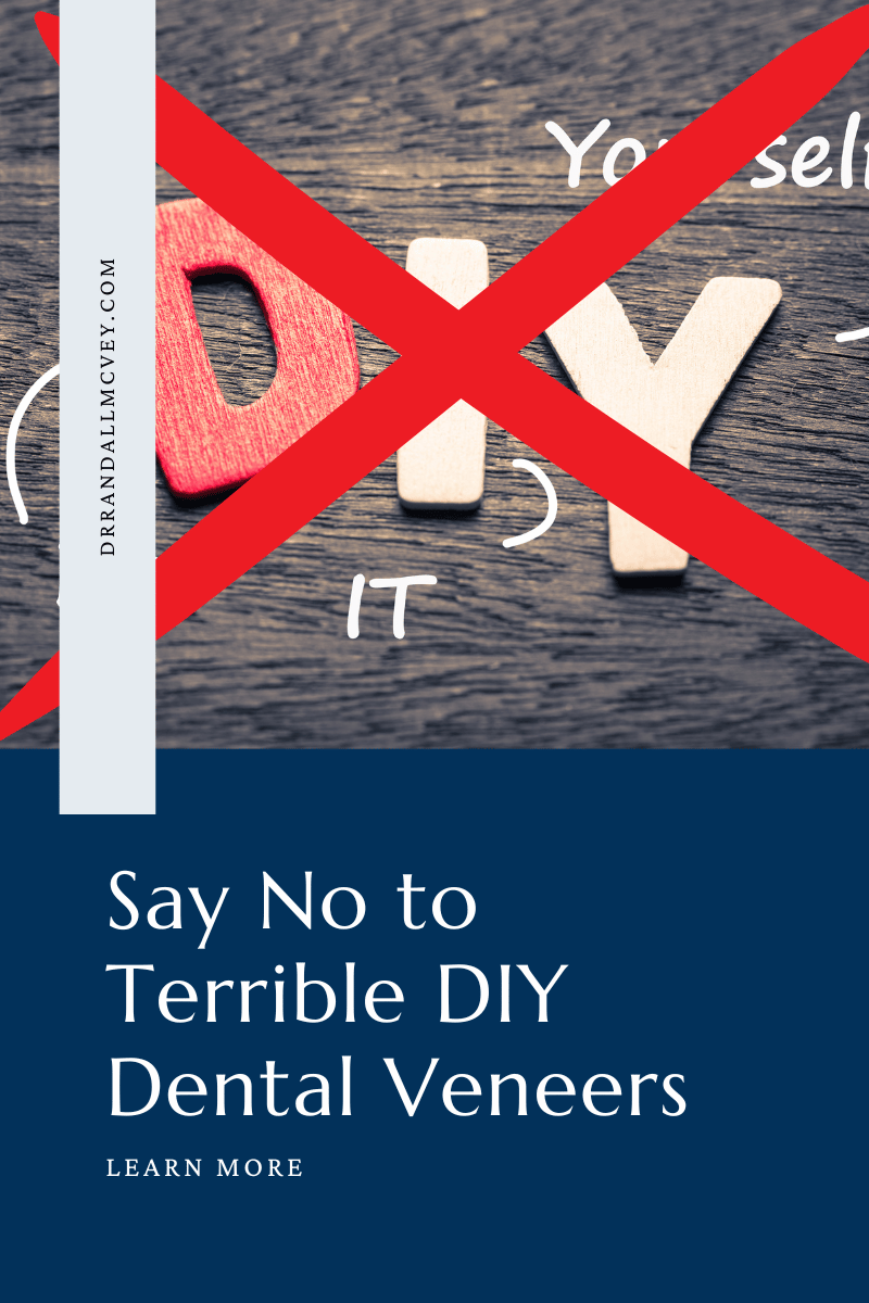Say No to diy dental veneers blog graphic